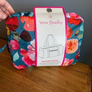 Vera Bradley Packable Duffel travel bag NWT